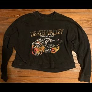 Cotton On black graphic sweatshirt, size small